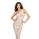 Бодістокінг Passion BS036 white, комбінезон, лямки через одне плече, Білий