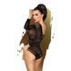 Боди Penthouse High On Love XL Black, глубокий вырез на спине, имитация стреп