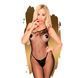 Бодистокинг на одно плечо Penthouse - Fancy Dope Black S/L, Черный