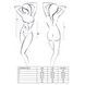 Боді CHARMING BODY black L/XL - Passion, Черный