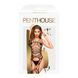 Бодістокінг з фрактальним візерунком та імітацією панчох Penthouse - Fatal Look Black XL, Черный
