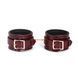 Кожаные поножи Liebe Seele Wine Red Ankle Cuffs, съемная цепочка-крепеж