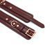 Кожаные поножи Liebe Seele Wine Red Ankle Cuffs, съемная цепочка-крепеж