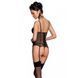 Корсет з підв'язками + стрінги LOVELIA CORSET black XXL/XXXL - Passion