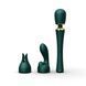 Вибромассажер с насадками Zalo &mdash; Kyro Wand Turquoise Green
