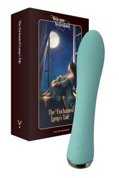 Вибратор с подогревом FairyGasm WowGenie green, подогрев до 42 &deg;C