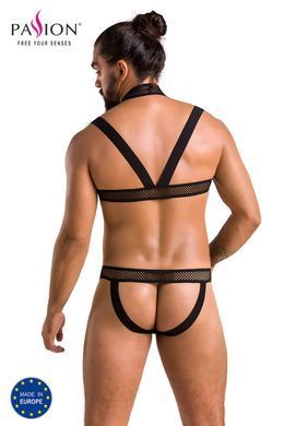 Комплект мужского белья с креплениями Passion Jacob XXL/XXXL, черный, трусы, шлейка