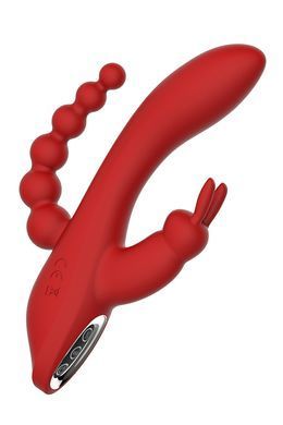 Вибромассажер тройной Dream toys RED REVOLUTION HERA