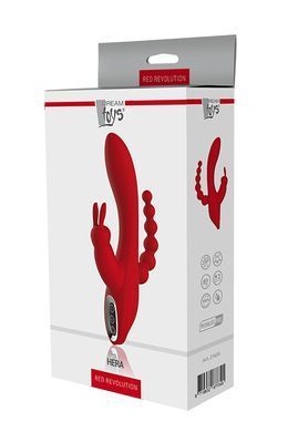 Вибромассажер тройной Dream toys RED REVOLUTION HERA
