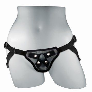 Трусы для страпона Sportsheets - Entry Level Strap-On Black, классика на все времена, Чорний