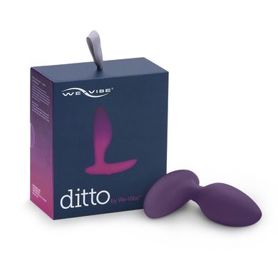 Анальна смарт-вібропробка We-Vibe Ditto Purple з пультом ДК, Фиолетовый