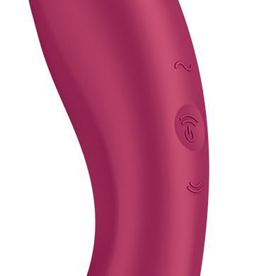 Вакуумний стимулятор із вібрацією Satisfyer Curvy Trinity 1 Red, іграшка 3 в 1