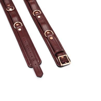 Фиксаторы для бедер Liebe Seele Wine Red Thigh Cuffs S Size, натуральная кожа