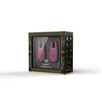Смарт-вібратор для грудей Zalo - Nave Velvet Purple, пульт ДК, робота через додаток