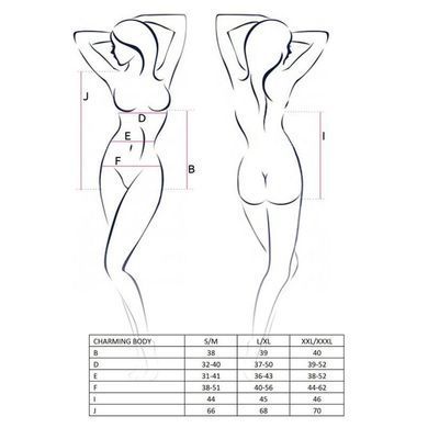 Боди CHARMING BODY black XXL/XXXL- Passion, Черный