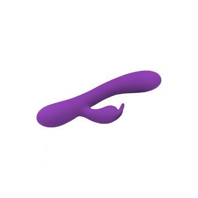 Вибратор-кролик Wooomy Gili-Gili Vibrator with Heat Purple, отросток с ушками, подогрев до 40&deg;С, Фиолетовый