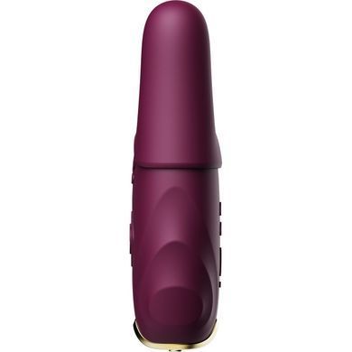 Смарт-вібратор для грудей Zalo - Nave Velvet Purple, пульт ДК, робота через додаток