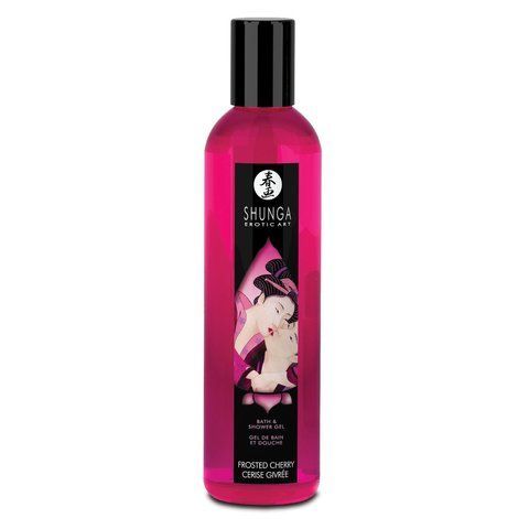 Гель для душу Shunga Shower Gel &ndash; Frosted Cherry (250 мл) з рослинними оліями та вітаміном Е