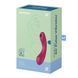 Вакуумний стимулятор із вібрацією Satisfyer Curvy Trinity 1 Red, іграшка 3 в 1