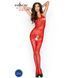 Бодістокінг Passion BS037 red, комбінезон, відкрита спина, халтер, Червоний