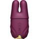 Смарт-вібратор для грудей Zalo - Nave Velvet Purple, пульт ДК, робота через додаток