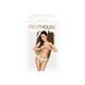 Трусики-бикини Penthouse Catch Me S/M White, кружево, узкие ремешки, вырезы на ягодицах, бантик