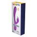 Вибратор-кролик Wooomy Gili-Gili Vibrator with Heat Purple, отросток с ушками, подогрев до 40&deg;С, Фиолетовый