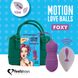 Вагінальні кульки з перловим масажем FeelzToys Motion Love Balls Foxy з пультом дистанційного керува