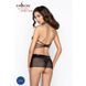 Прозрачная сорочка с открытой спиной MARESOL CHEMISE black S/M - Passion, трусики, Черный