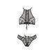 Эротический комплект AZALIA SET black S/M Passion