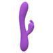 Вибратор-кролик Wooomy Gili-Gili Vibrator with Heat Purple, отросток с ушками, подогрев до 40&deg;С, Фиолетовый