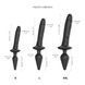 Анальна пробка з дилдо Strap-On-Me SWITCH PLUG-IN REALISTIC DILDO BLACK - L