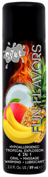 Розігрівач лубрикант Wet Fun Flavors Tropical Fruit Explosion (мультифрукт) 89 мл