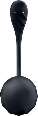 Віброяйце Satisfyer Ribbed Petal Connect App Black