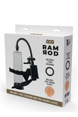 Вакуумний помпа для пеніса Dream Toys Ramrod Pistol Penis Pump, з ерекційним кільцем