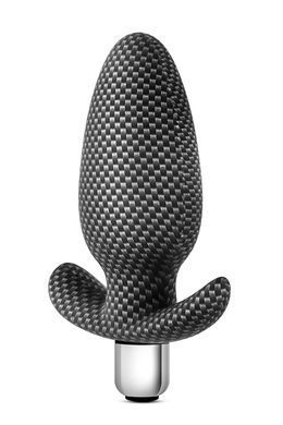 Анальная&nbsp;пробка&nbsp;с&nbsp;вибрацией&nbsp;3 в 1 BLUSH SPARK&nbsp;THROTTLE&nbsp;AV-01&nbsp;CARBON&nbsp;FIBER
