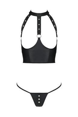 GENEVIA SET WITH OPEN BRA black L/XL - Passion