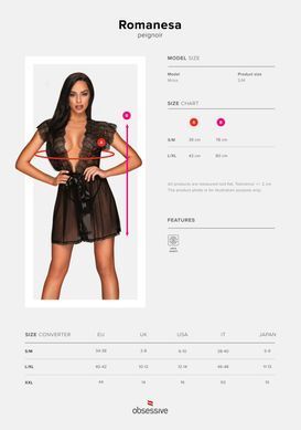 Пеньюар Obsessive Romanesa peniuar L/XL