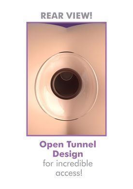 Анальна пробка з тунелем Pipedream Anal Fantasy скляна, прозора, 9.6 х 2 см
