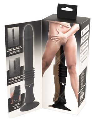 Вібратор із фрикціями реалістичний на присосці You2Toys чорний, 28.5 х 3.2 см