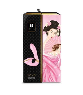 Вагинально-клиторальный вибратор Shunga Soyo Light Pink, Розовый