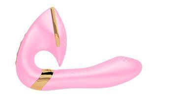 Вагинально-клиторальный вибратор Shunga Soyo Light Pink, Розовый