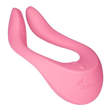 Вибратор для пар Satisfyer Endless Joy Pink, 3 независимых мотора, многофункциональный, Розовый