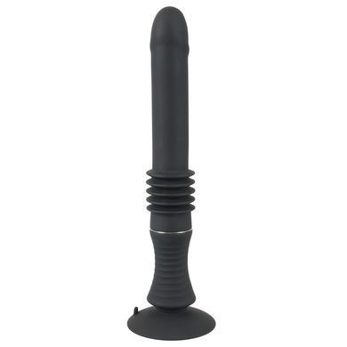 Вібратор із фрикціями реалістичний на присосці You2Toys чорний, 28.5 х 3.2 см
