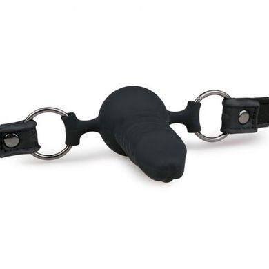 Кляп&nbsp;EASYTOYS&nbsp;BALL&nbsp;GAG&nbsp;WITH&nbsp;SILICONE&nbsp;DONG, Черный