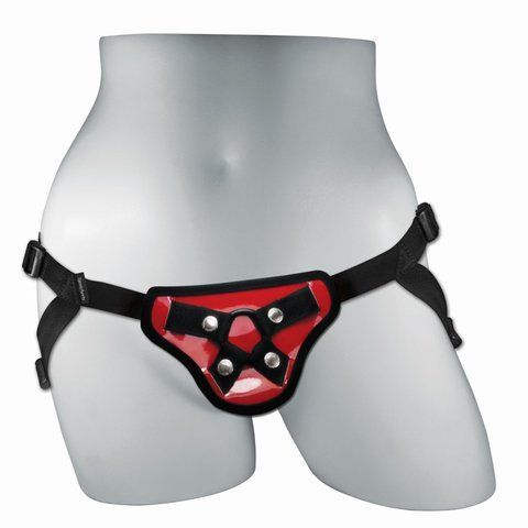 Трусы для страпона Sportsheets - Entry Level Strap-On Red, классика на все времена, Красный