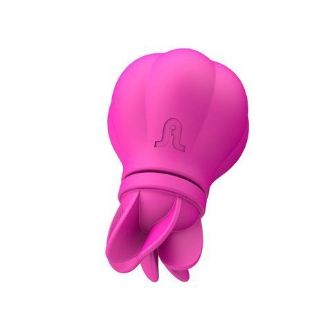 Вибратор Adrien Lastic Caress с крутящимися насадками для стимуляции эрогенных зон, Розовый