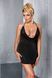 Сорочка с глубоким декольте MIRACLE CHEMISE black 4XL/5XL - Passion, трусики, Черный