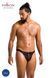 Чоловічі сліпи на шнурівці Passion Slip Ben L/XL, чорні, екошкіра, люверси