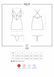 Сатиновый комплект для сна с кружевом Obsessive 828-CHE-1 chemise & thong S/M, черный, сорочка, стри